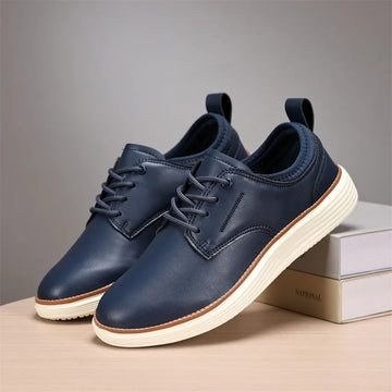 Xajzpa Men's Fashionable Casual Sports Shoes Comfortable and Breathable Brown Leather Men's Golf Shoes Fashionable Casual Formal Shoes